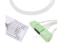 A1024-EE1日本光電互換性ekgケーブル40 1080pコネクタ20KΩ ahaスナップ